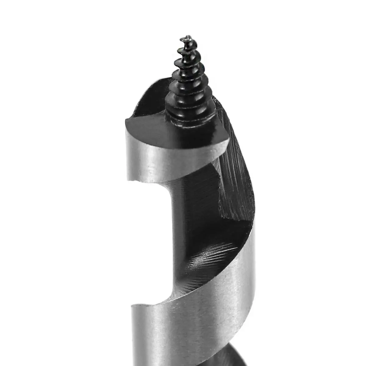 QWORK 5/8 Inch Auger Drill Bit for Wood, 12 Inch Length, 3/8-Inch Hex Shank | Precision Drilling for Soft & Hardwood - view 2