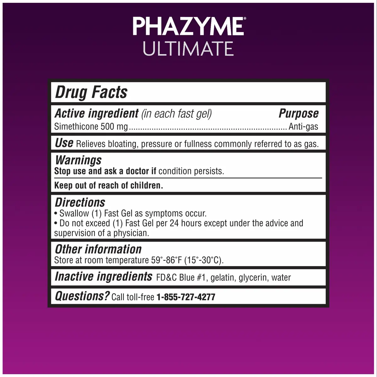 Phazyme 500 mg 20 Count | Fast Gas Relief for Adults in India - view 7