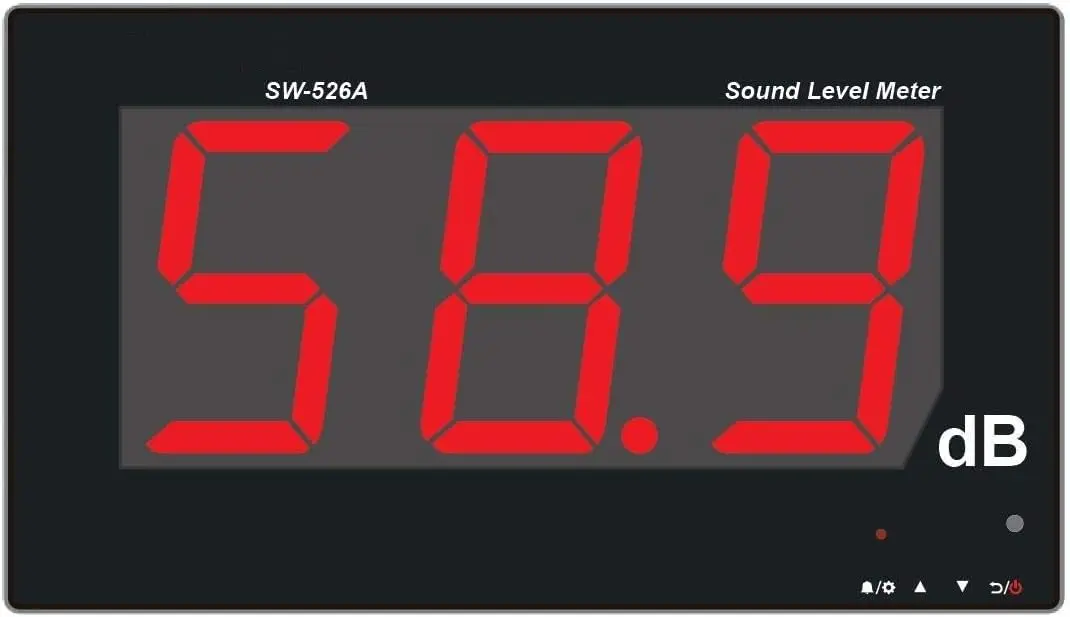 TestHelper SW-526A Sound Level Meter Tester 30-130dB 18in LCD Wall Hanging - main product image