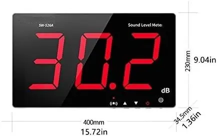 TestHelper SW-526A Sound Level Meter Tester 30-130dB 18in LCD Wall Hanging - view 2