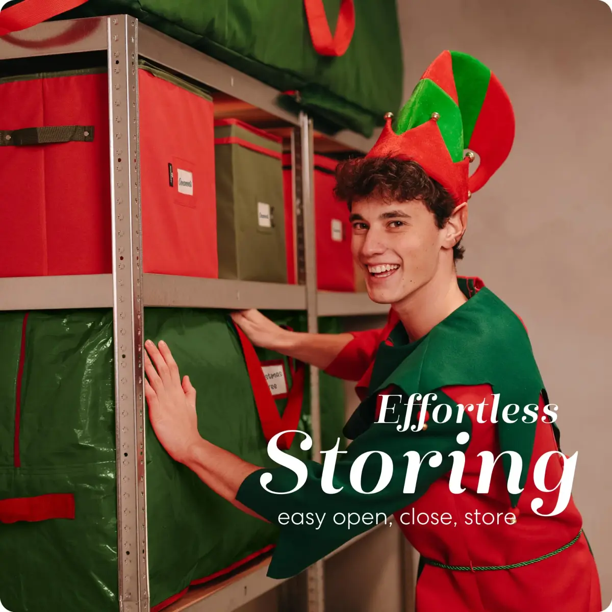 Handy Laundry Christmas Tree Storage Bag for 9 Foot Artificial Trees | Durable Waterproof Green Bag with Handles - view 6