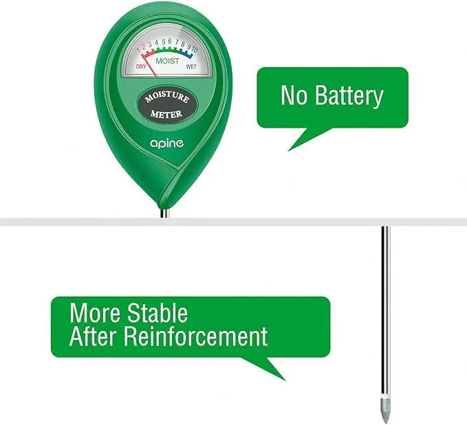 apine Soil Moisture Meter for Indoor/Outdoor Plants | Green, 26 cm (10.24 in) Probe - view 7