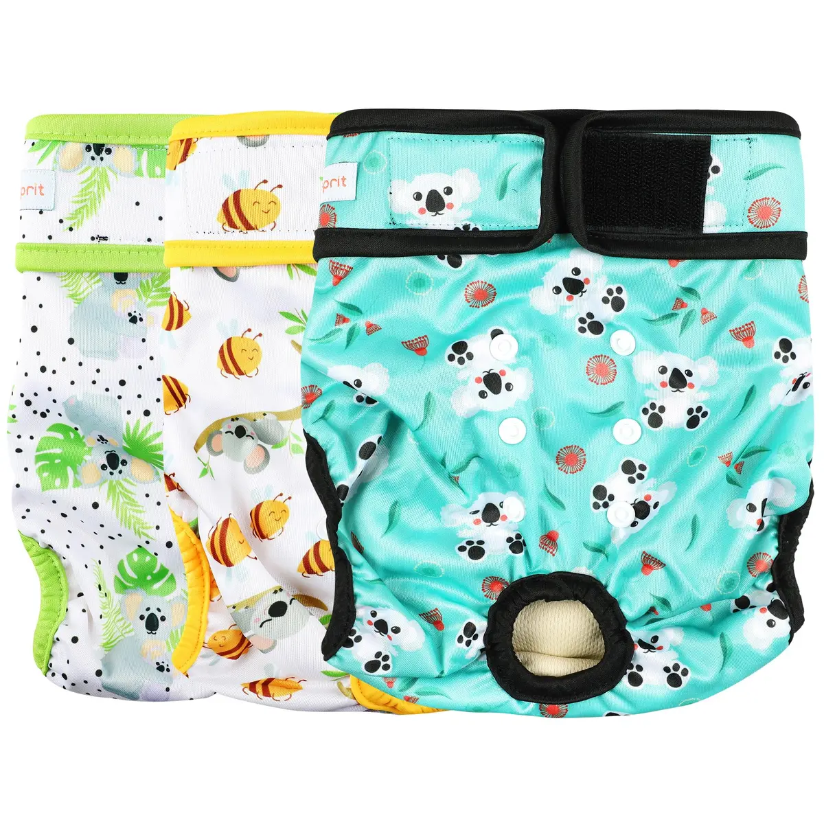 Langsprit Female Dog Diapers for Doggie Puppy Large | Leak-Free & Washable (70-120 chars) - main product image
