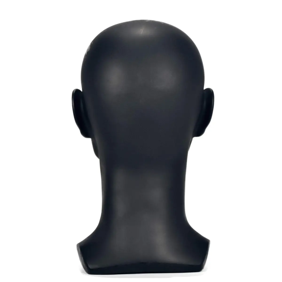 FanLin Male Mannequin Head for Display, 30cm Height, Matte-Black PVC, Professional Wig & Hat Stand - view 7