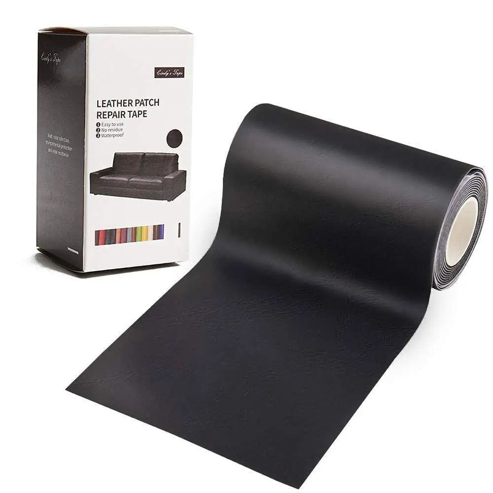 Cindy's Tape Black Leather Repair Patch Kit 76cm x 152cm (3 x 60 inch) | Self-Adhesive for Furniture, Sofas, Car Seats - main product image
