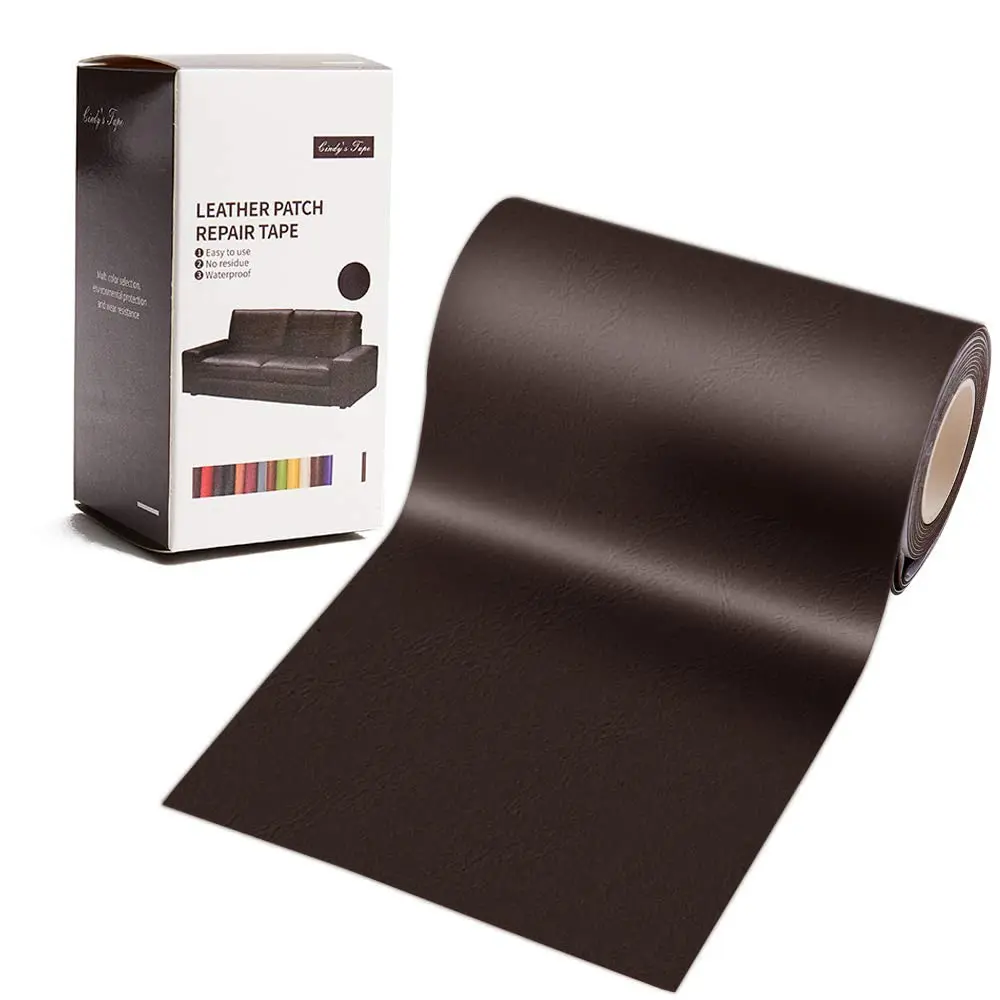 Cindy's Tape Leather Repair Patch Kit Dark Brown 76.2 cm (30 inch) | Self-Adhesive for Furniture, Car Seats, Sofas - main product image