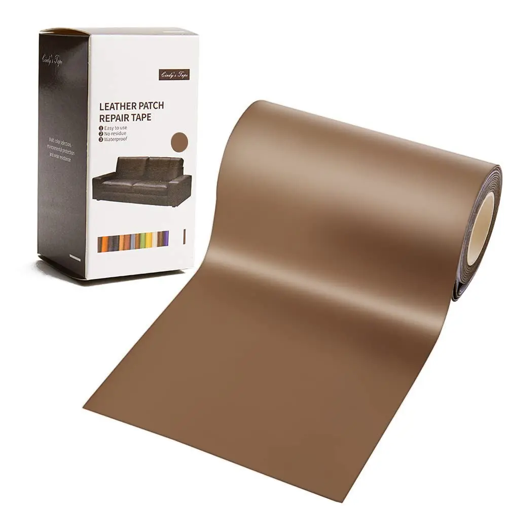 Cindy's Tape Leather Repair Patch Kit Medium Brown 3 x 60 inch | Self-Adhesive for Furniture, Car Seats, Jackets - main product image
