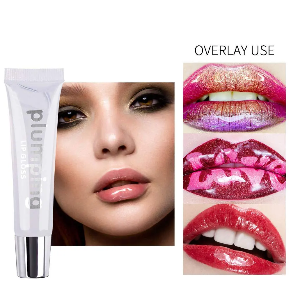 MAEPEOR Plumping Lipgloss 09#Transparent (1 Fl Oz) | High Shine Moisturizing Jelly Lip Gloss for Fuller Lips - view 5