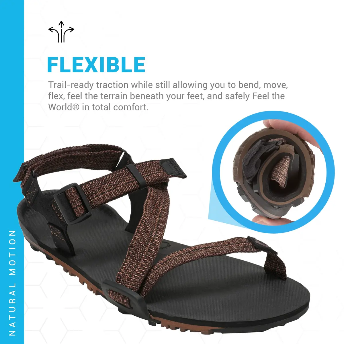 Xero Shoes Men's Z-Trail EV Barefoot Hiking Sandals 10mm (US 11 / EU 44) | Natural Movement & Protection - view 5