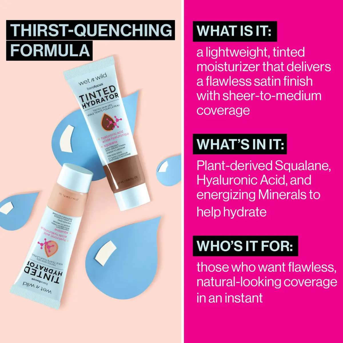 wet n wild Bare Focus Tinted Hydrator Skin Veil Porcelain | Lightweight Buildable Coverage 25.8 ml (0.91 fl oz) - view 5