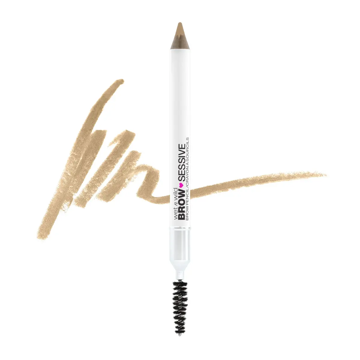 wet n wild Brow-Sessive Brow Pencil Taupe | Ultra-Precise Dual Ended Spoolie Brush for Perfect Blendable Shaping - main product image
