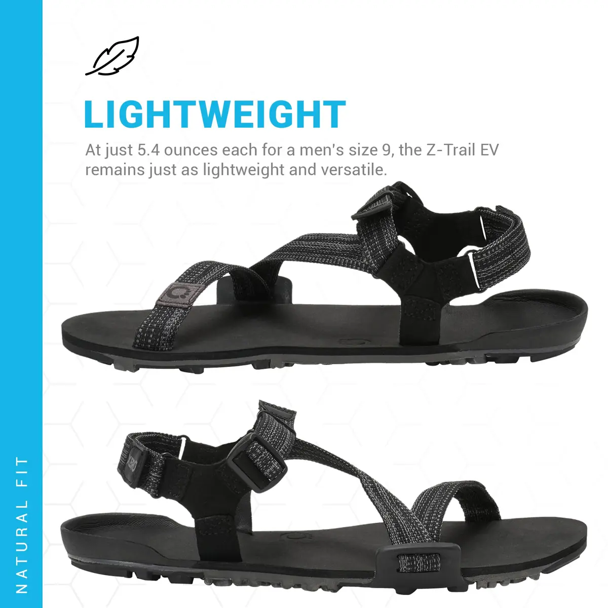 Xero Shoes Z-Trail EV Barefoot Hiking Sandals 12 | Ultra-Lightweight, Natural Flexibility, Durable - view 8