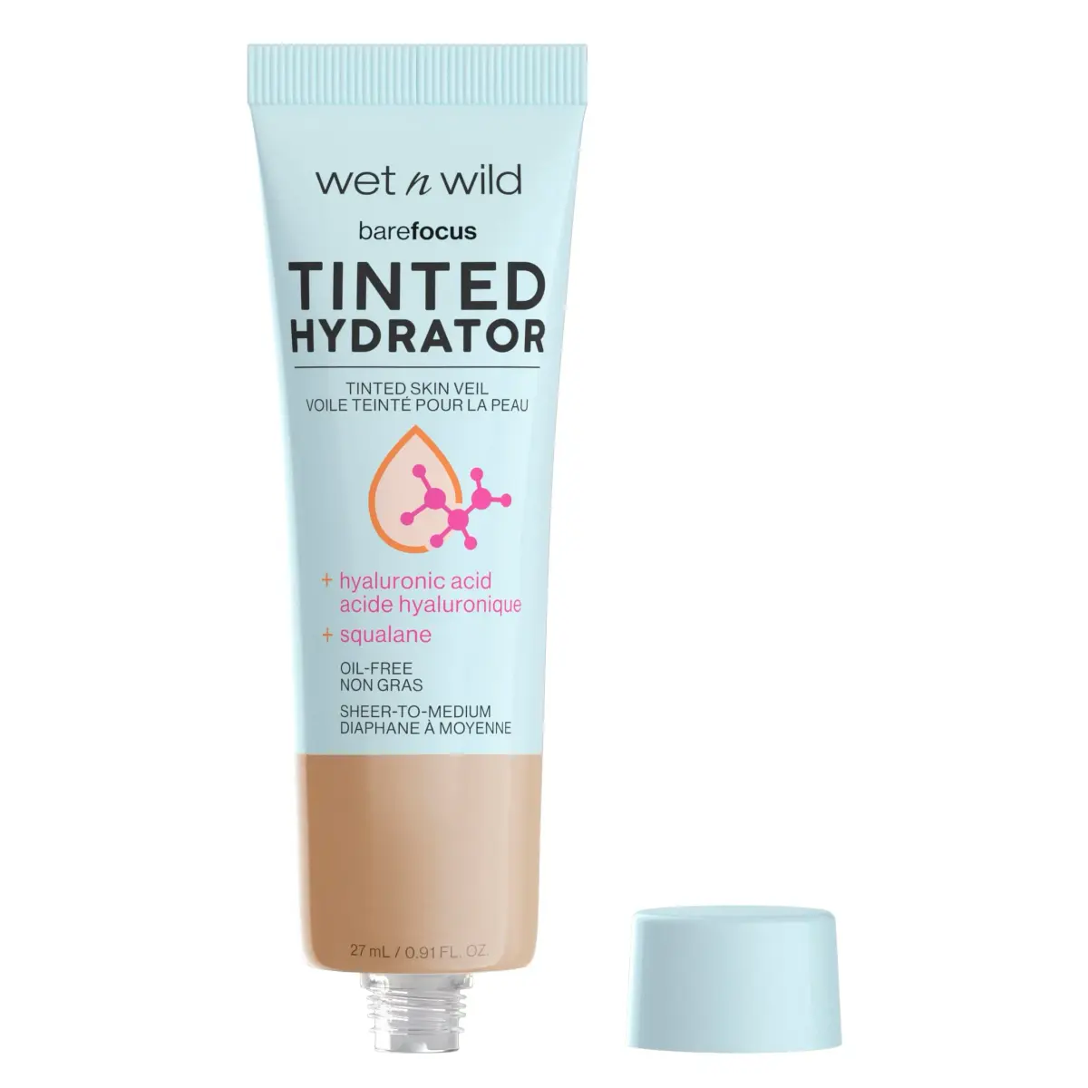 wet n wild Bare Focus Tinted Hydrator Skin Veil - Medium Tan | Lightweight Buildable Coverage 25.8 ml - view 2