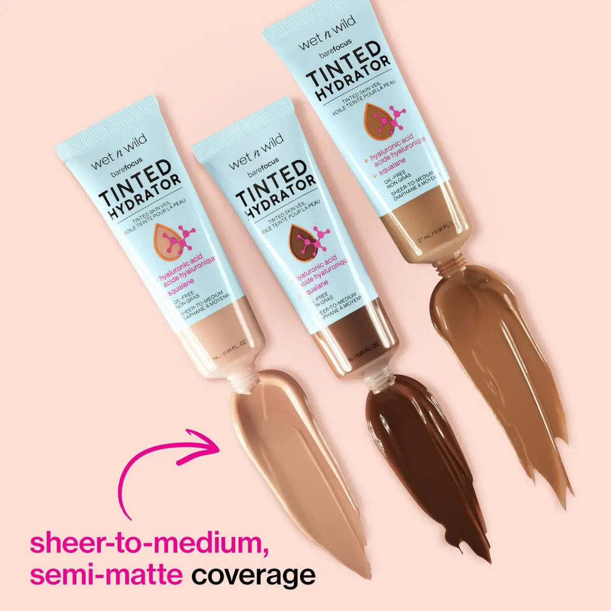wet n wild Bare Focus Tinted Hydrator Skin Veil Tan Medium Deep 25ml (0.91 Fl Oz) | Buildable Coverage for Radiant Skin - view 3