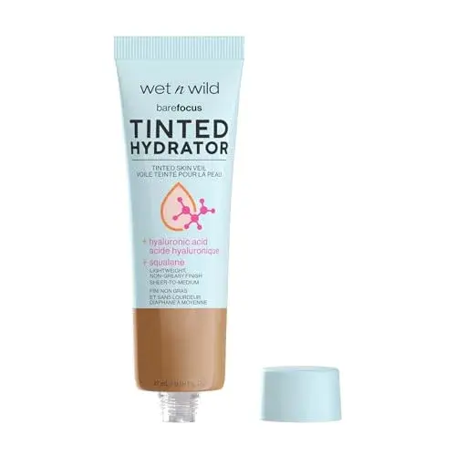 wet n wild Bare Focus Tinted Hydrator Deep 25.8 ml (0.91 fl oz) | Hydrating Tinted Skin Veil with Hyaluronic Acid & Vegan Squalane - view 2