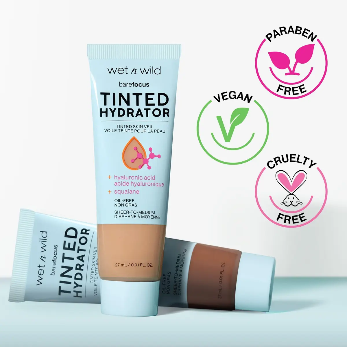 wet n wild Bare Focus Tinted Hydrator 0.91oz | Buildable, Hydrating, Semi-Matte Finish - view 3