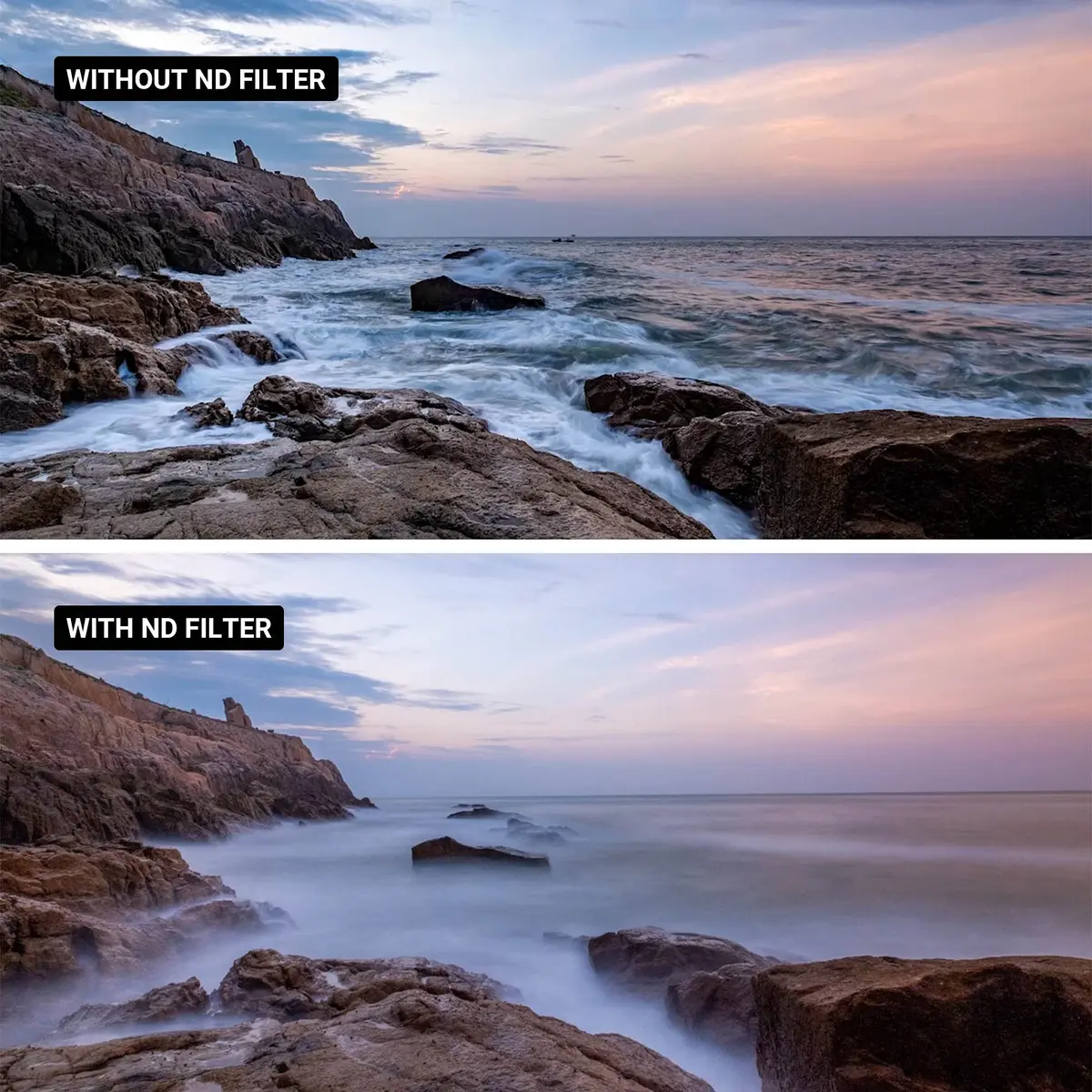 JJC 58mm Variable Neutral Density Filter ND2 to ND400 | Slim Fader ND for Canon & More - view 2