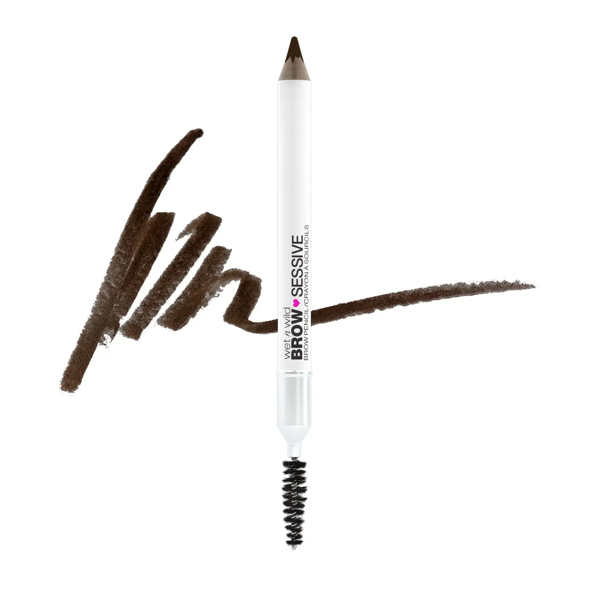 wet n wild Brow-Sessive Brow Pencil Dark Brown | Ultra-Precise Dual Ended Spoolie Brush - main product image
