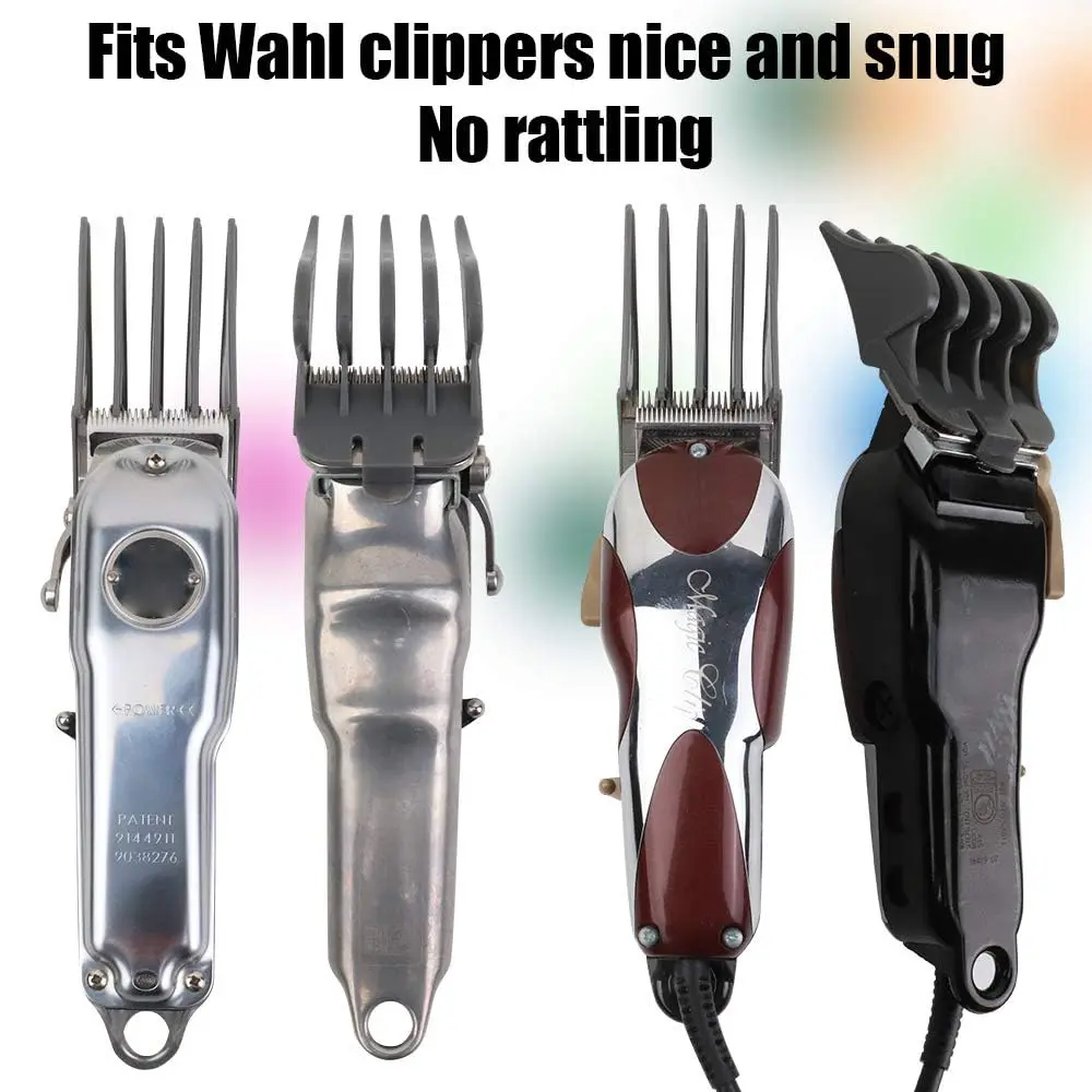 CR8GR8 Hair Clipper Guards, 3 Count | Fits Wahl Clippers, 2 Inch Long Style, Gray - view 9