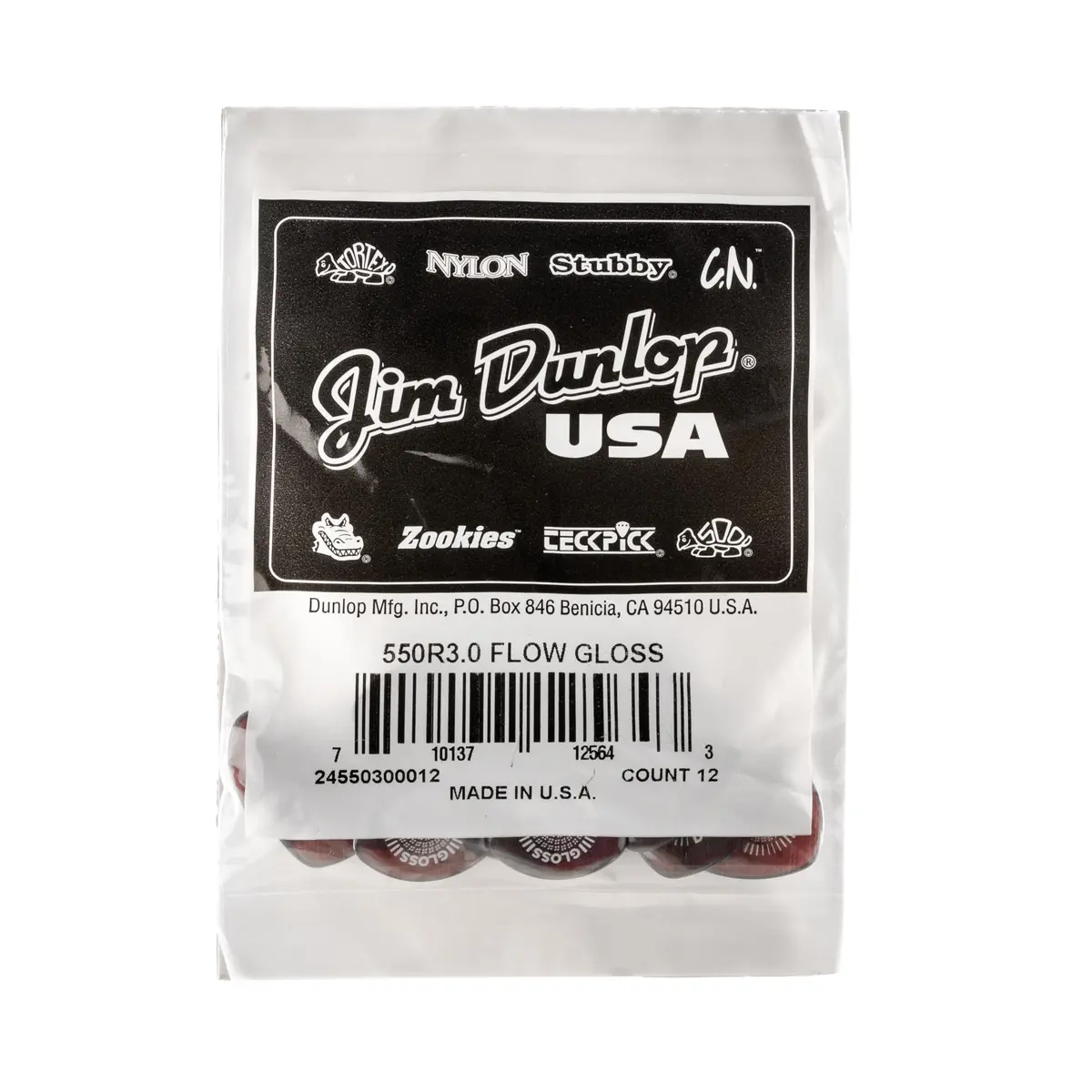 Jim Dunlop Flow® Gloss Pick 3.0MM | Precision Guitar Pick for Speed & Control - view 4