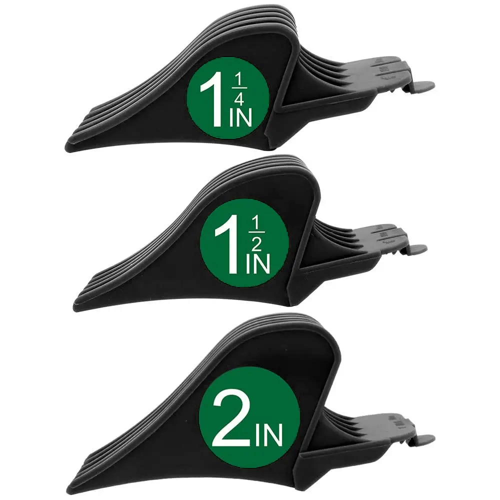 CR8GR8 Professional Hair Clipper Guards 1.25" 1.5" 2" | Fits Most Wahl Clippers (Black, 3-Count) - main product image