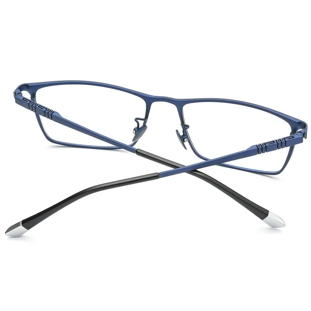 FONEX Titanium Glasses Frame for Men, Square Eyewear, Full Optical, F85641 (F85641 Blue) | Ultralight Titanium - view 6