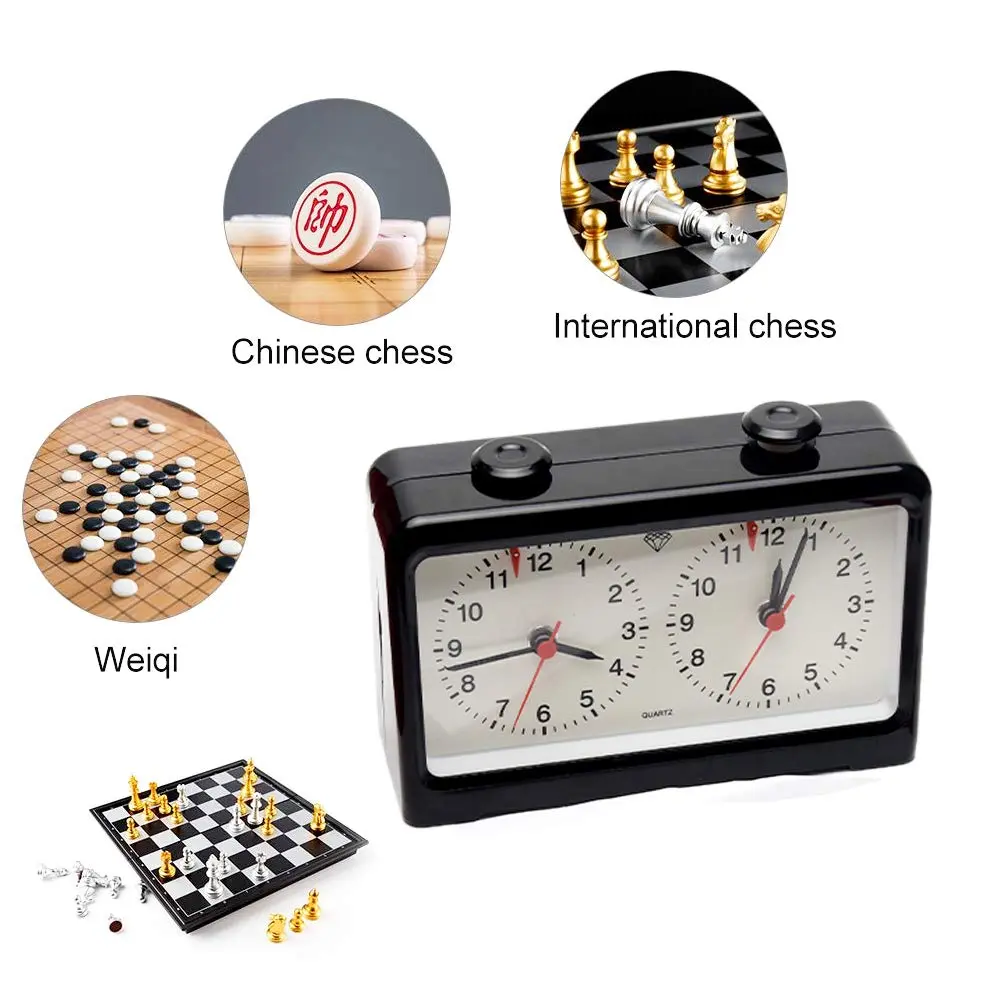 Just E Joy Classic Analog Style Chess Clock with Quartz Movement & Larger Base | Accurate Timing for Competitions - view 3