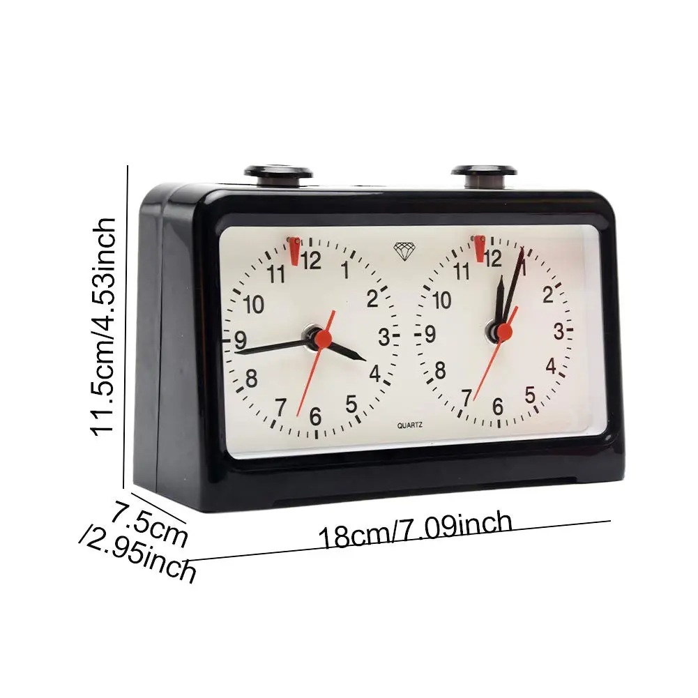 Just E Joy Classic Analog Style Chess Clock with Quartz Movement & Larger Base | Accurate Timing for Competitions - view 4