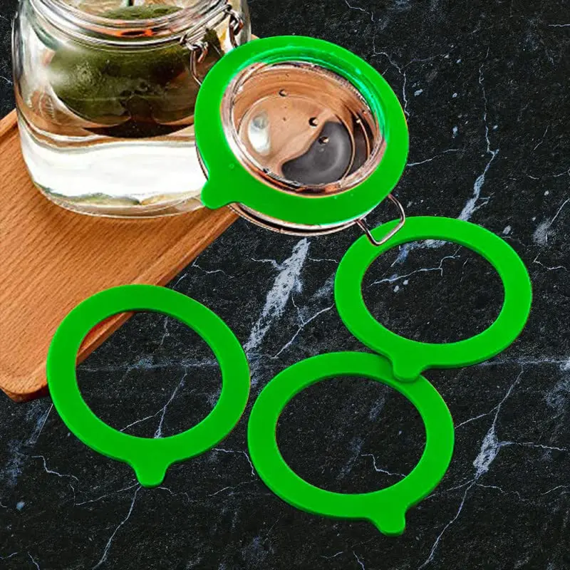 Gemhill Silicone Replacement Gasket 97mm | Leak-Proof Mason Jar Seal (97 mm, 10pcs) - view 7