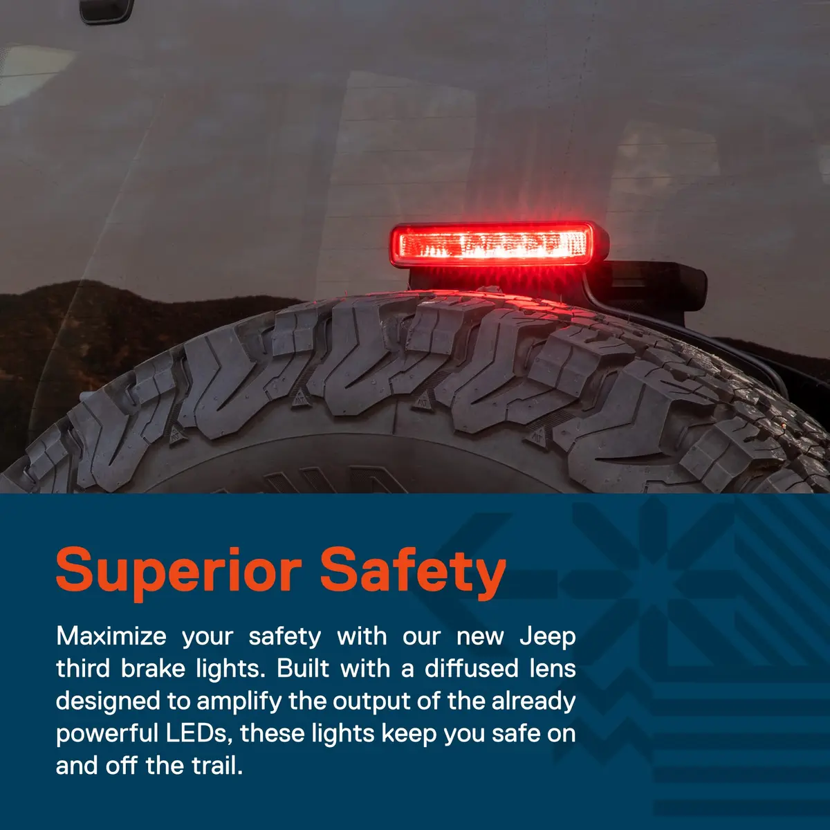 ONLINE LED STORE Vehicle Light Assembly for Jeep Wrangler JL 2018-2026 | IP67 Waterproof, OEM Fit, Red LED - view 3