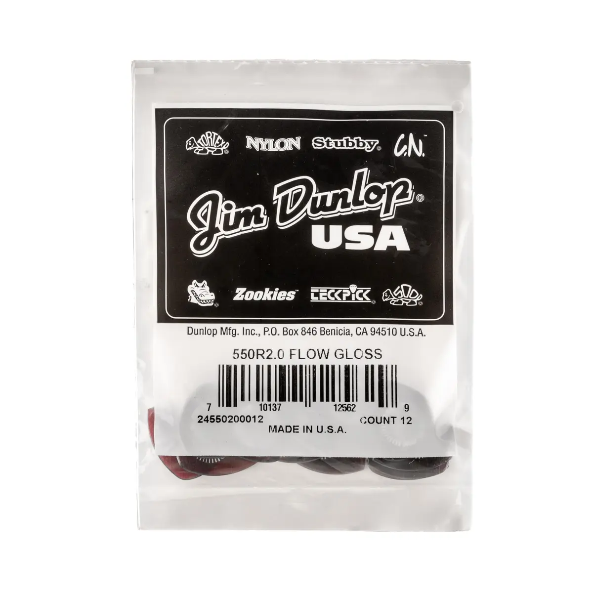 Jim Dunlop Flow® Gloss Pick 2.0MM | Precision, Speed & Long-Lasting Ultex (70-120 chars) - view 4