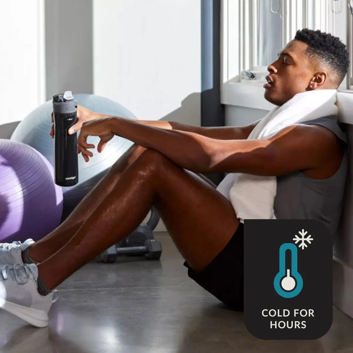 Contigo Ashland Chill Water Bottle 710ml (24oz) | Insulated Stainless Steel with AutoSpout Straw - view 3