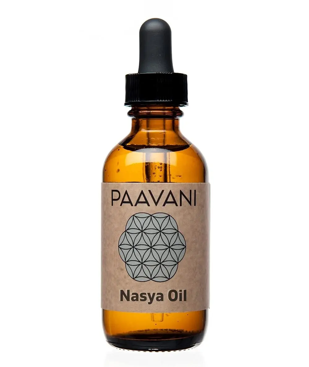 PAAVANI Nasya Oil, Organic Herb-Infused Nasal Oil with Brahmi | Sinus Relief & Moisturizer (1 Fl Oz) - main product image