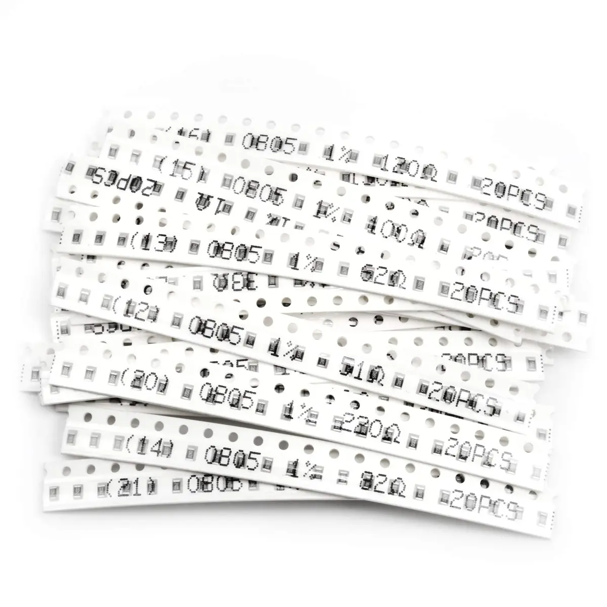 CHANZON 1200pcs 0805 SMD Resistor Kit 60 Values 0-10M ohm 1/8W | Precision Metal Film Resistors - view 5