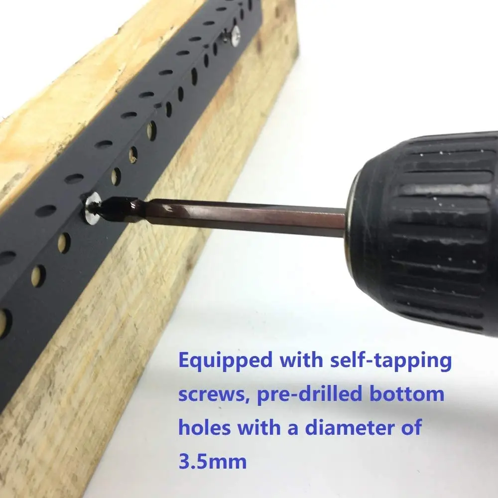 JINGCHENGMEI 6U Steel Rack Rails Kit with Hardware | Durable Cold Rolled Steel, Black Powder Coating, 6U Size, Supports Rack Mount Equipment - view 5