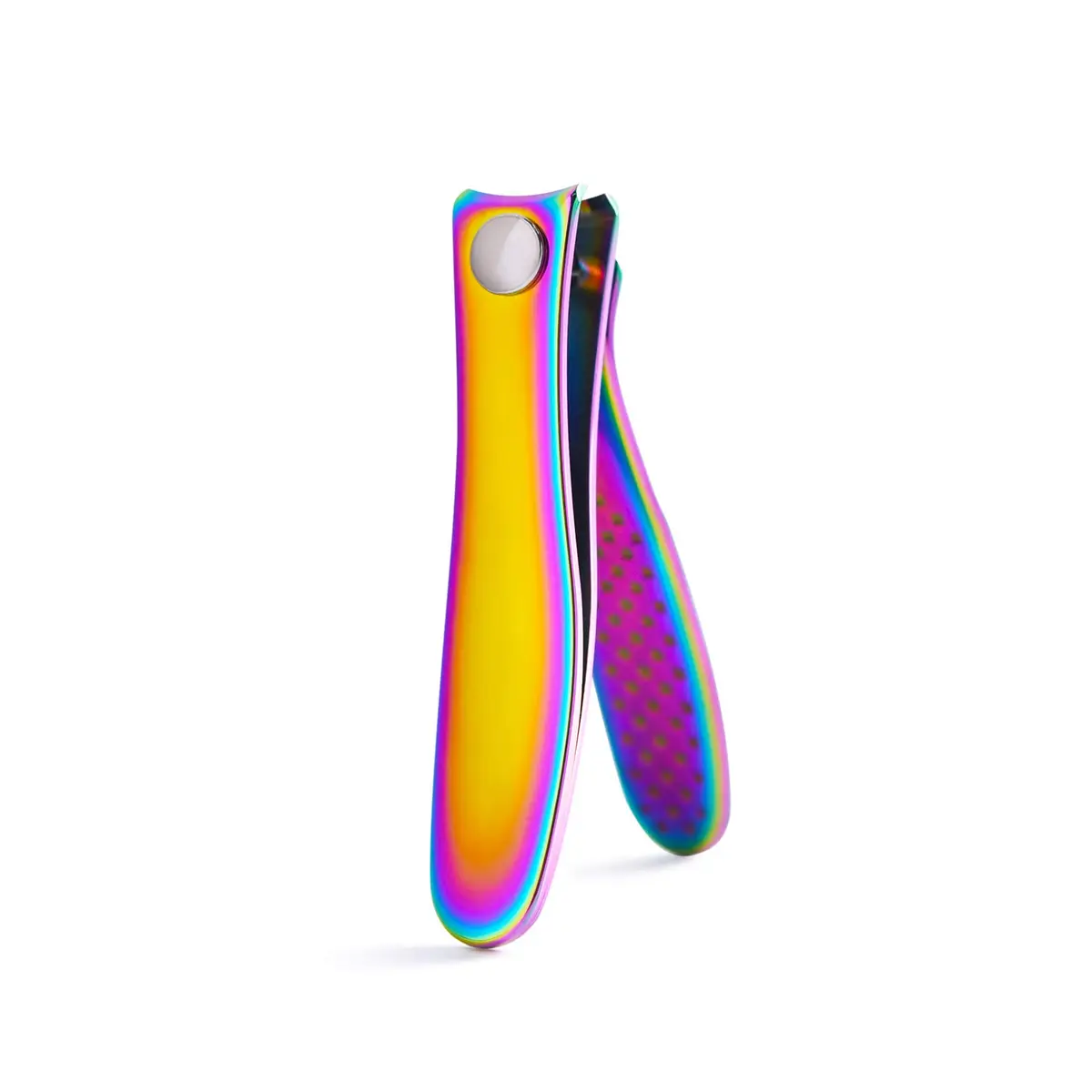 Rolabling Rainbow Stainless Steel Nail Clipper Set with Glass Nail File | Precision Fingernail & Toenail Cutters - view 2