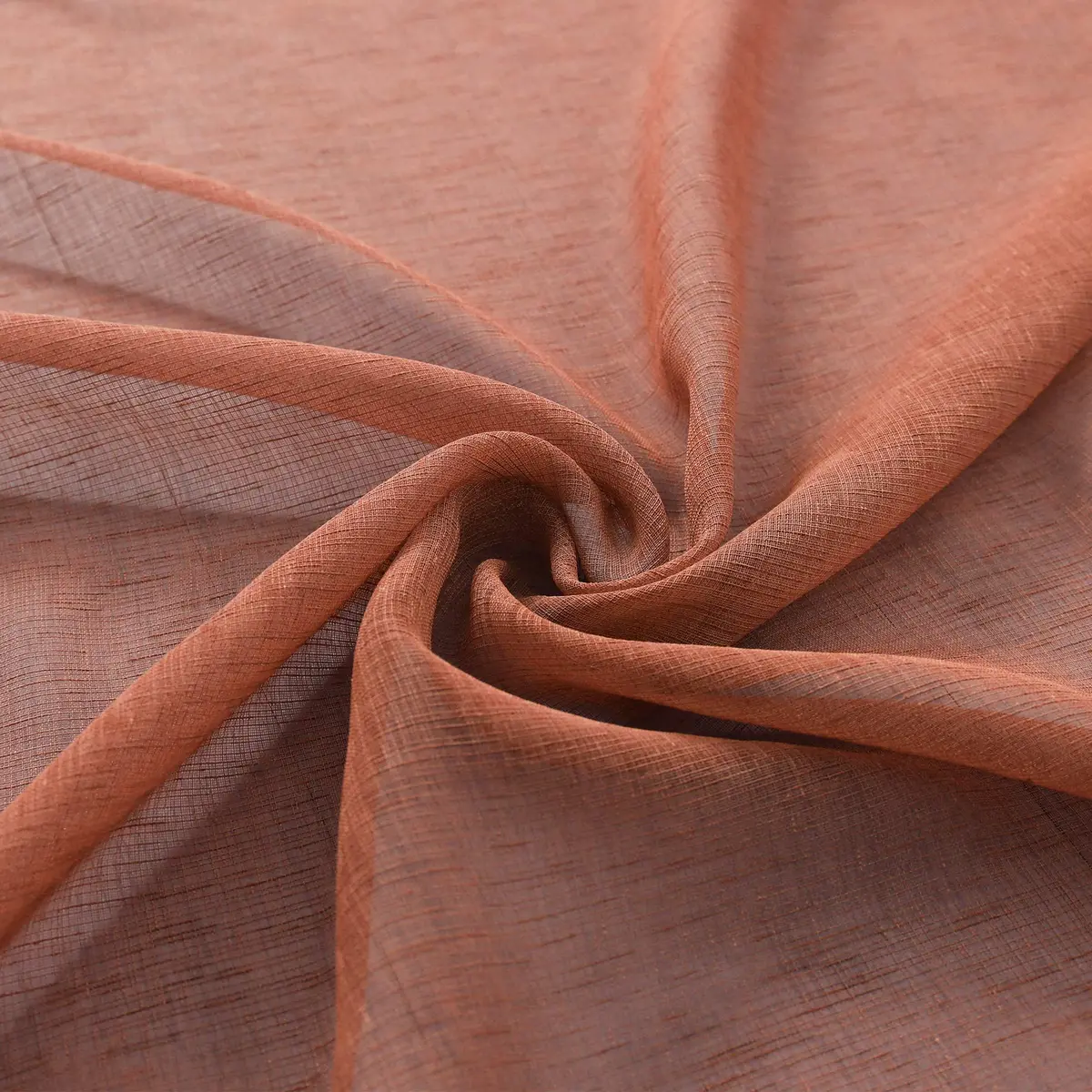 Pitalk Terracotta Curtains 52"W x 84"L | Light Filtering Semi Sheer Linen Look - view 7