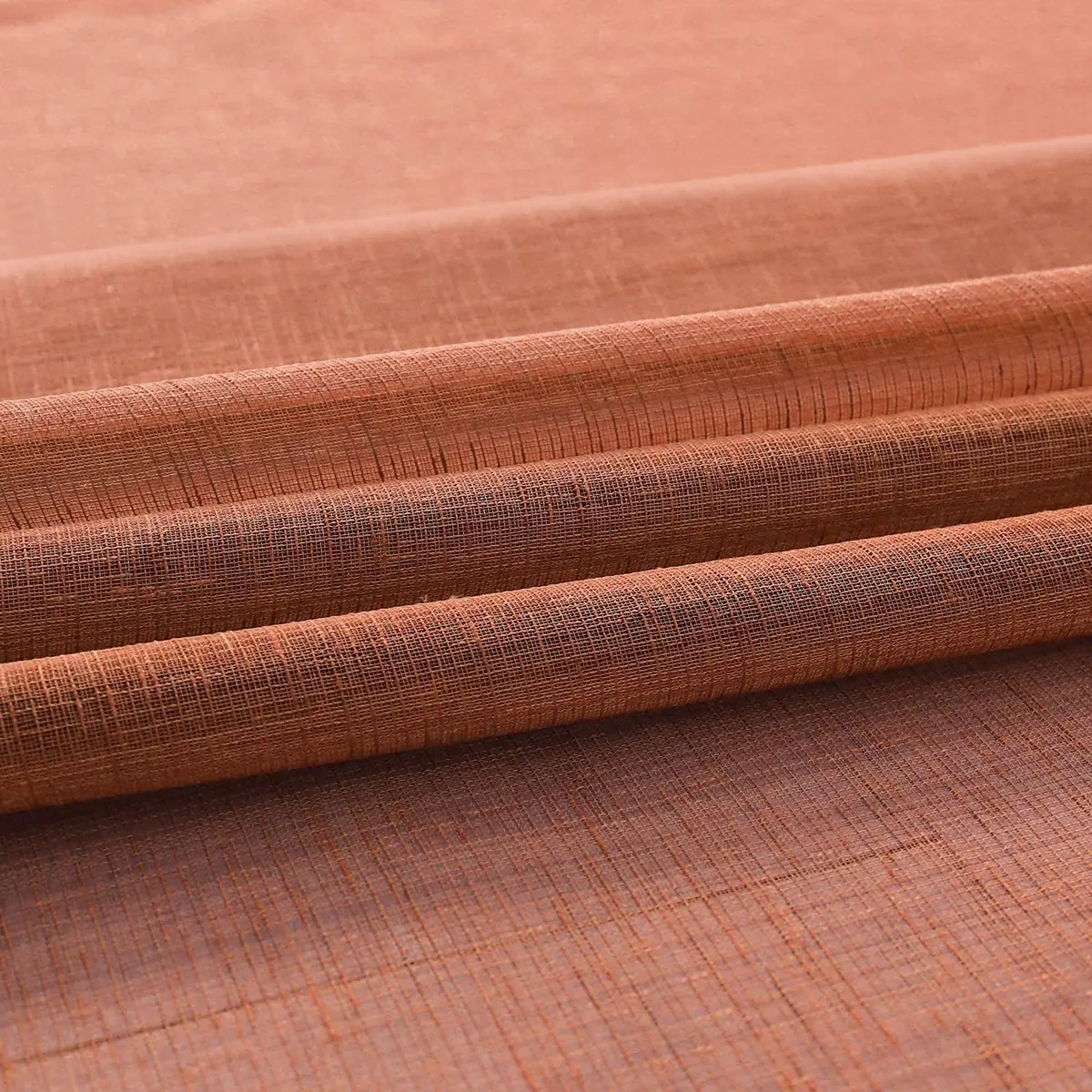 Pitalk Terracotta Curtains 52"W x 84"L | Light Filtering Semi Sheer Linen Look - view 9