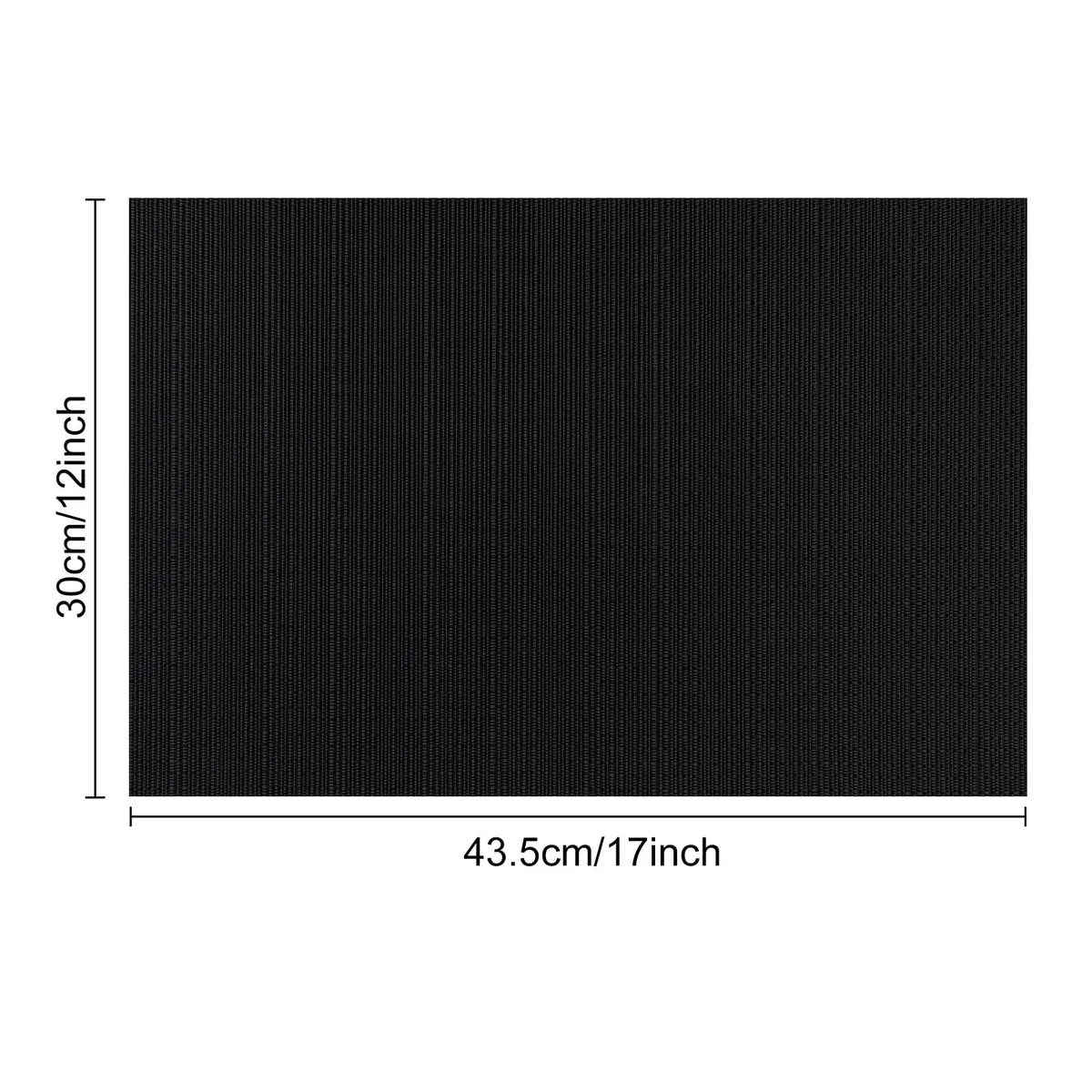 Myir JUN Black Placemats Set of 8 | Durable PVC Indoor/Outdoor Table Mats - view 7