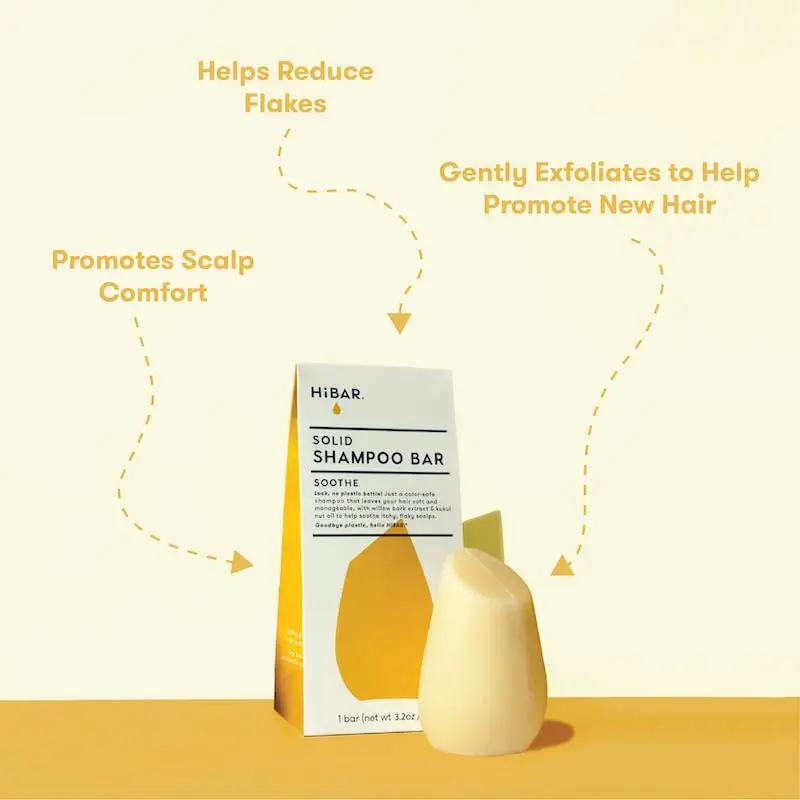 HIBAR Soothe Shampoo Bar 3.2 Oz | For Dry, Itchy, Flaky Scalps, Plastic-Free - view 5