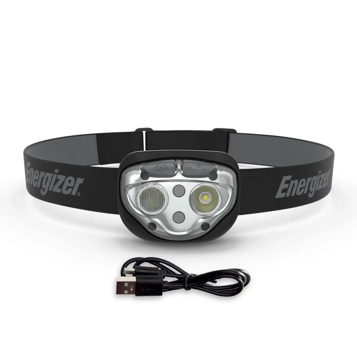 Energizer PRO-400 Headlamp Rechargeable | 380 Lumens, 7 Modes, IPX4 Water Resistant, USB Included - main product image