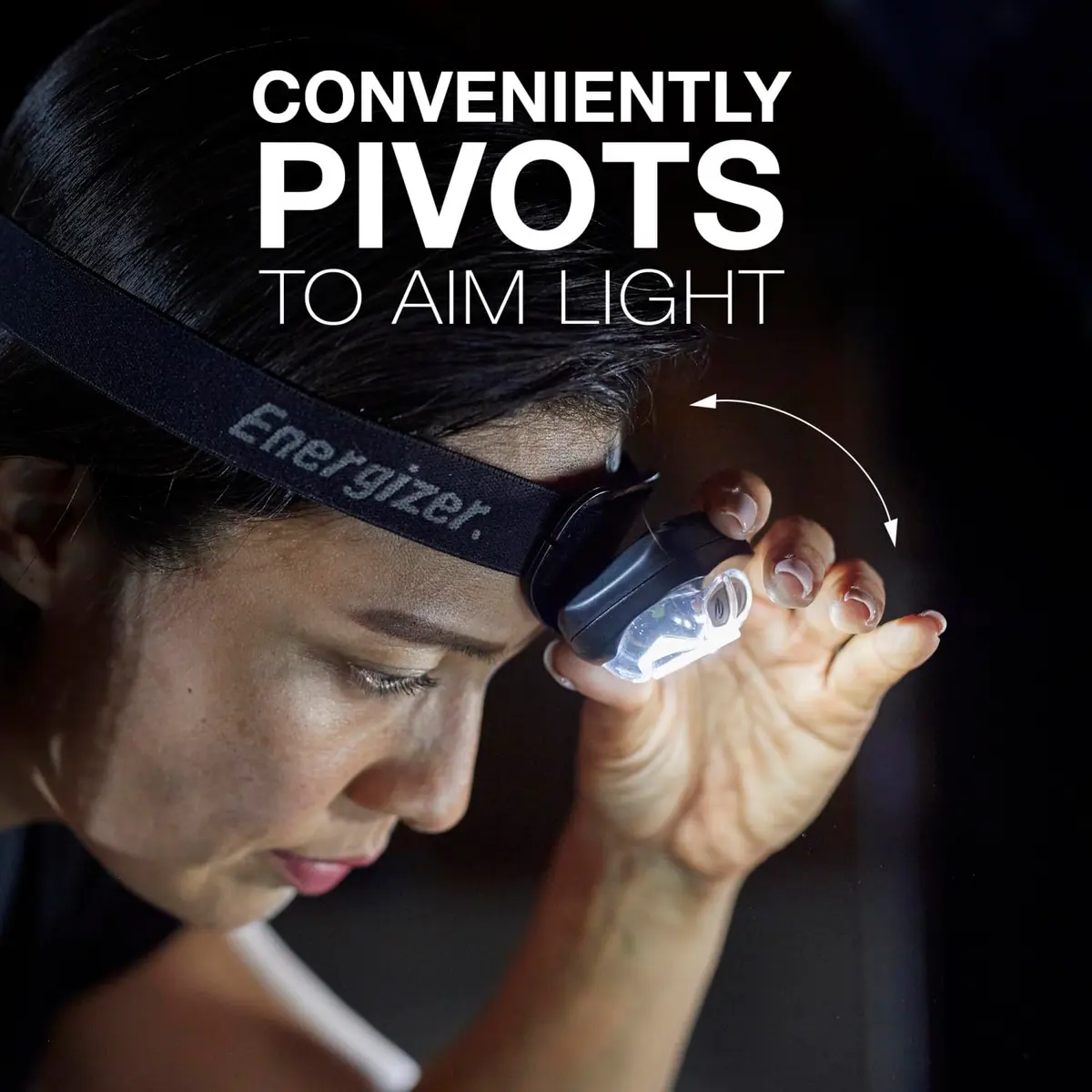 Energizer PRO-400 Headlamp Rechargeable | 380 Lumens, 7 Modes, IPX4 Water Resistant, USB Included - view 5