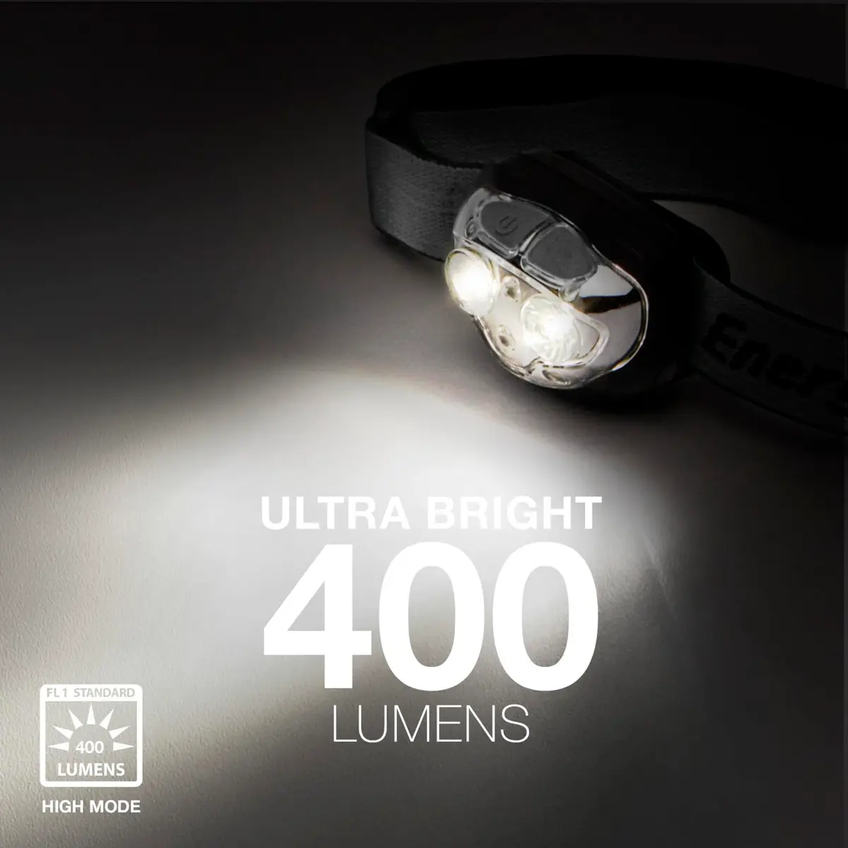 Energizer PRO-400 Headlamp Rechargeable | 380 Lumens, 7 Modes, IPX4 Water Resistant, USB Included - view 3