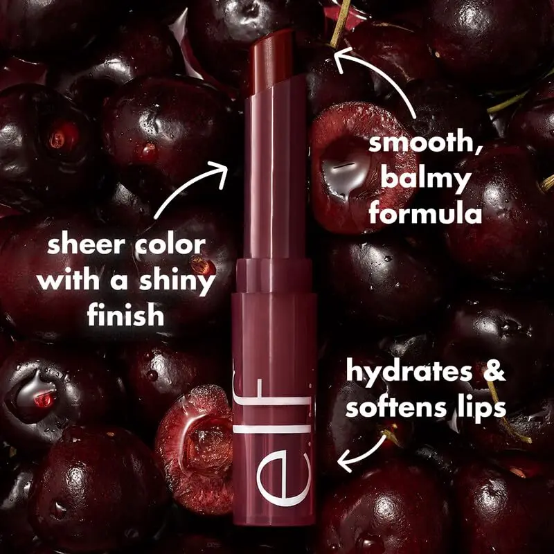 e.l.f. Sheer Slick Lipstick Black Cherry | Hydrating Lip Color with Vitamin E (2g / 0.06 Oz) - view 6