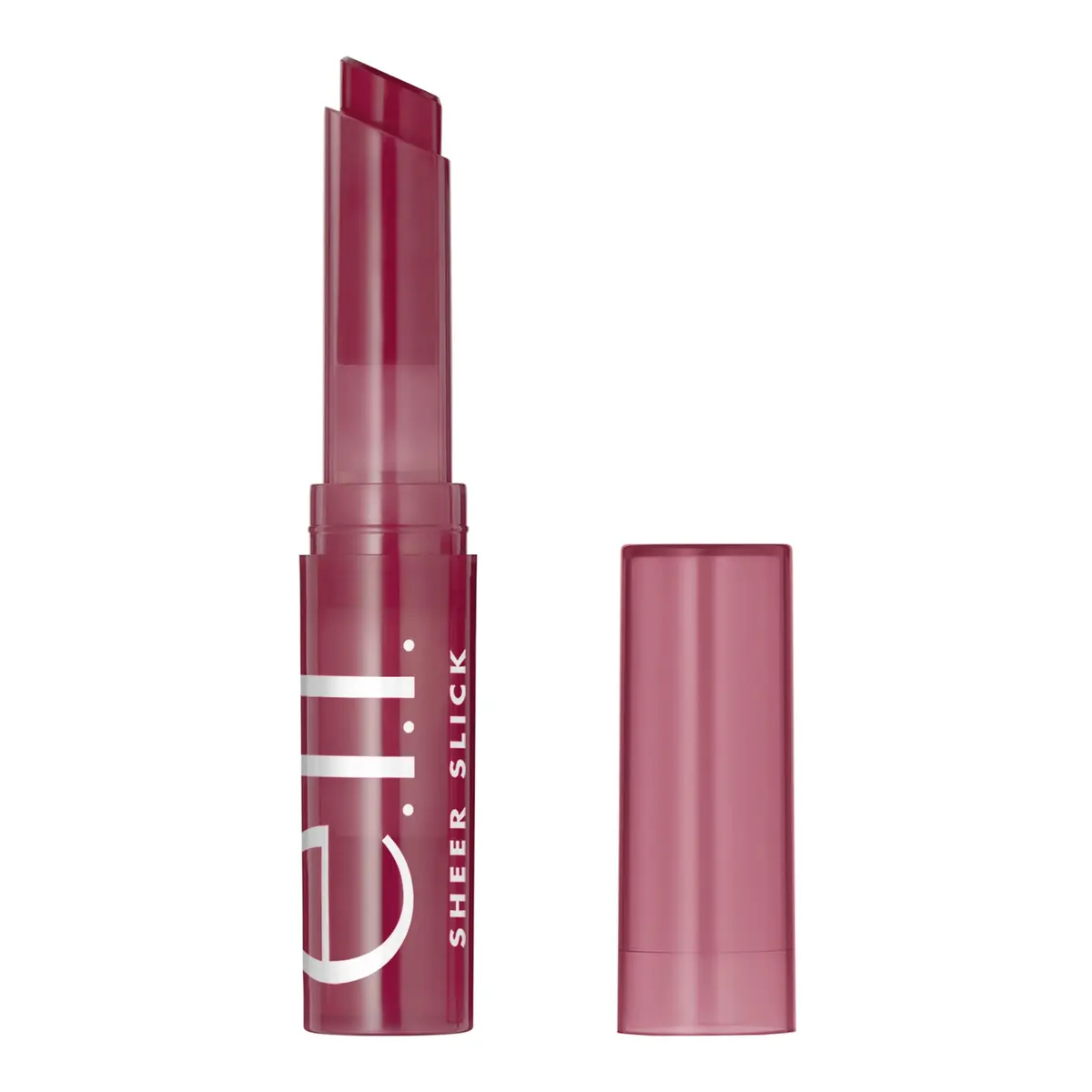 e.l.f. Sheer Slick Lipstick Black Cherry | Hydrating Lip Color with Vitamin E (2g / 0.06 Oz) - main product image