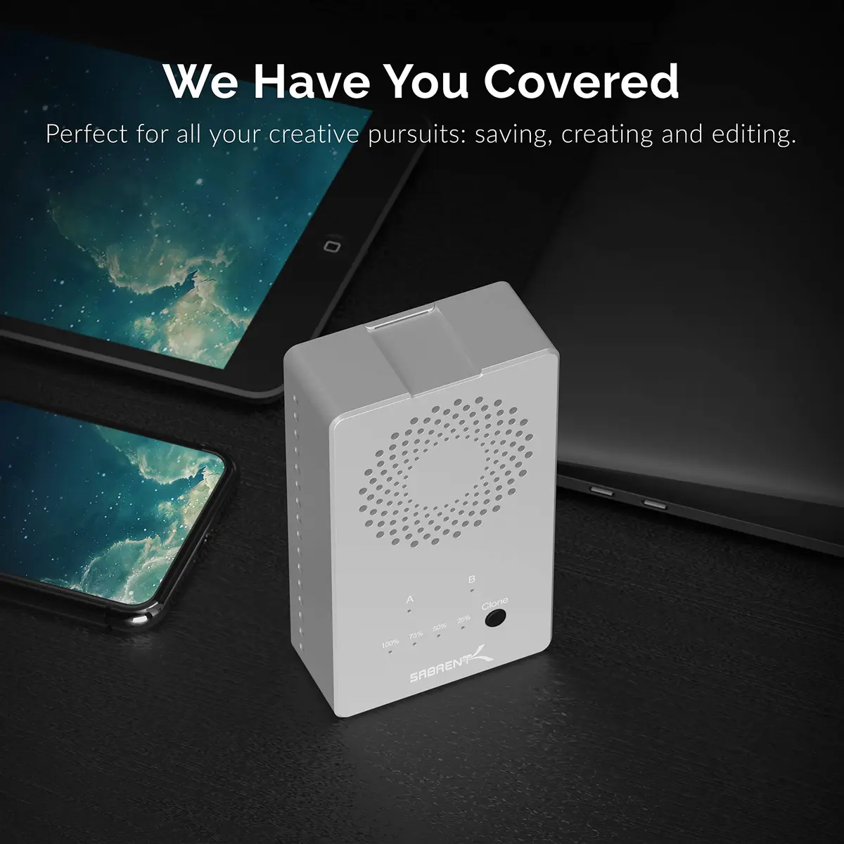 Sabrent Dual M.2 NVMe SSD Docking Station with Offline Clone Function EC-SSD2 | 10Gbps USB-C - view 5