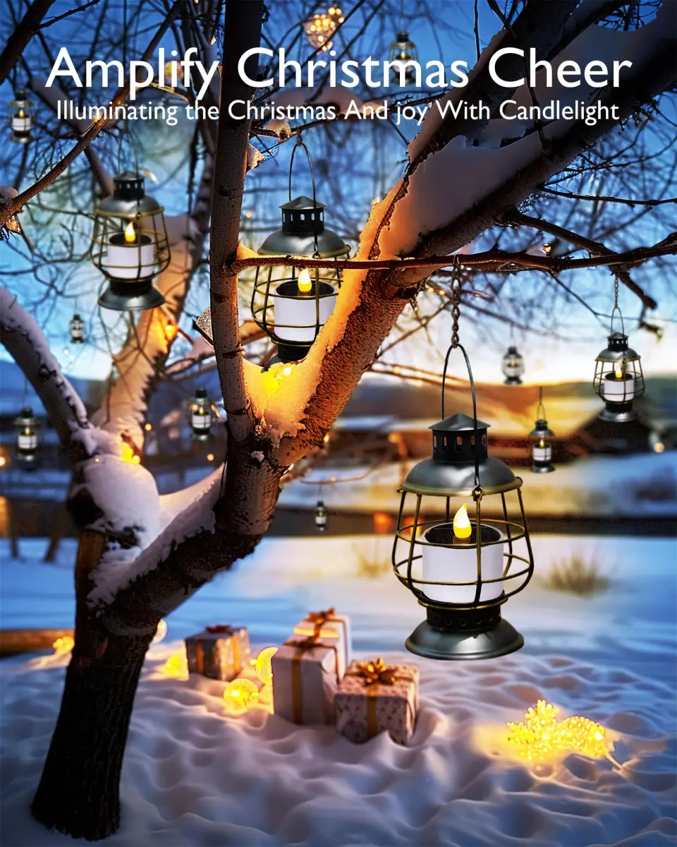 Homemory Solar Votive Candles Outdoor Waterproof, Dusk to Dawn, 6-Pack, 5.8cm (2.3") Diameter x 5cm (2") High | Realistic Flickering LED Garden Lights - view 5