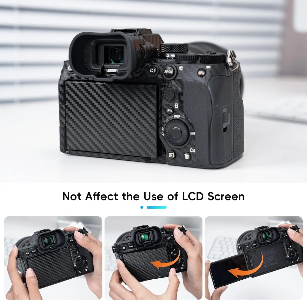 Kiorafoto Extended Eyecup for Sony A7S III, A1, A7 IV, A7R V Cameras | Replaces FDA-EP19 Viewfinder - view 3
