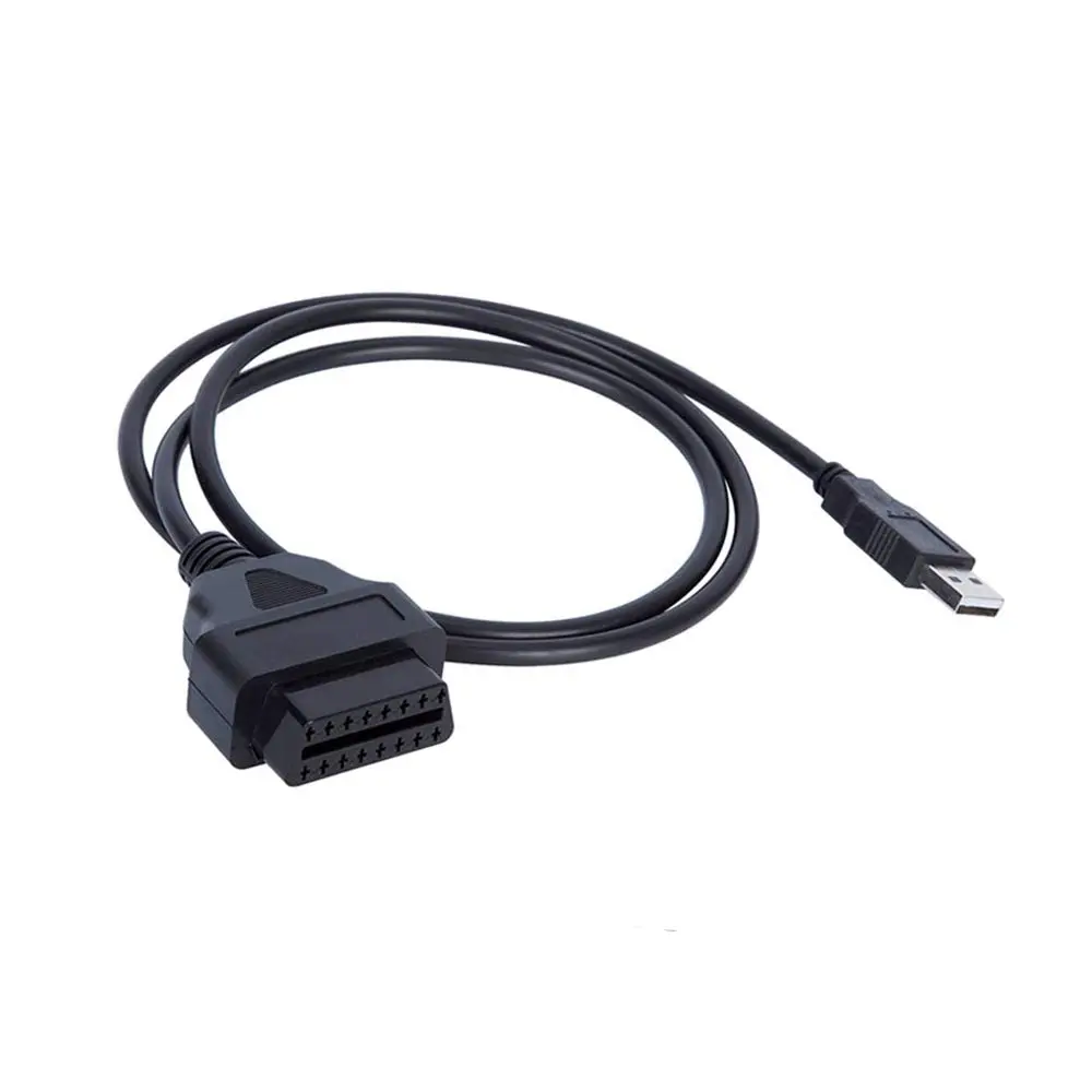 WSDMAVIS 1Meter 16 Pins OBD2 Female to USB A Male Power Connection Cable | Power Supply Only, 1m - main product image