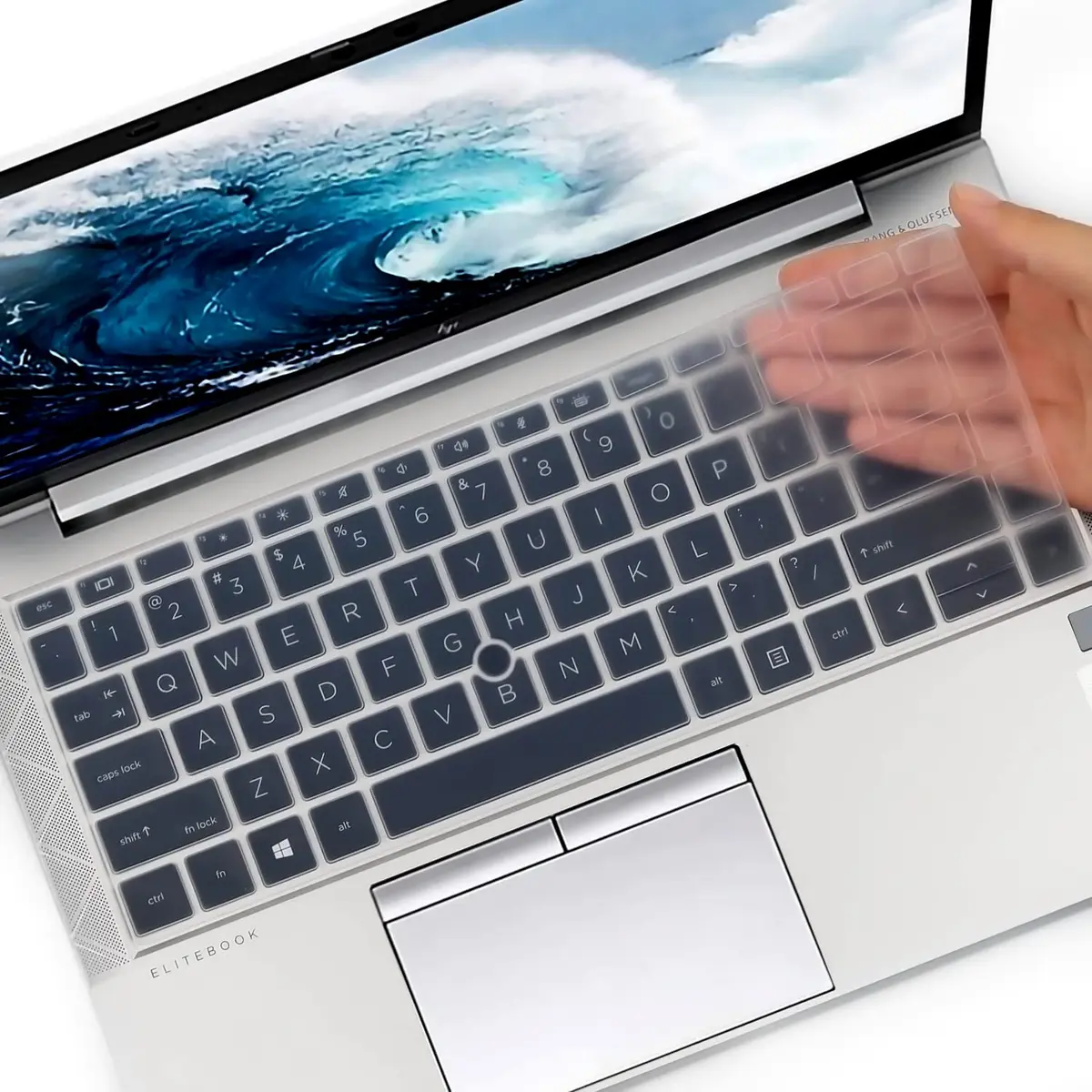 MUBUY-GOL Keyboard Cover for 14 Inch HP EliteBook 840 845 G7 G8 | Waterproof Dustproof Silicone - main product image